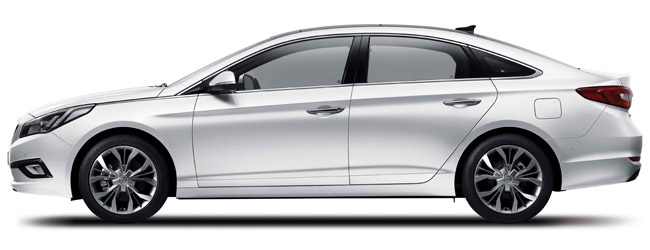 2015–2019 Hyundai Sonata (LF) side profile